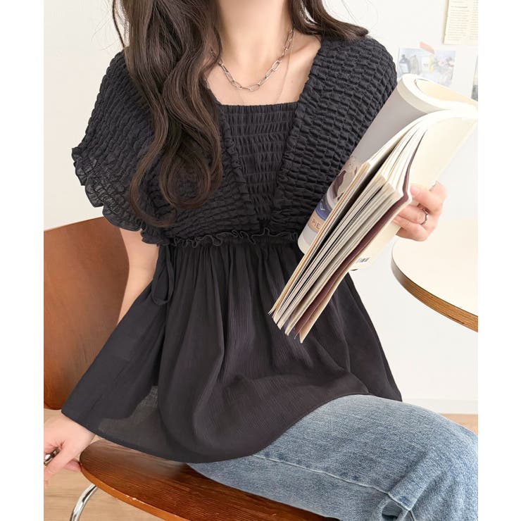 【mily bilet】ラフなのに品よく。シアー楊柳 前後2wayノースリーブギ… | Classical Elf  | 詳細画像17 