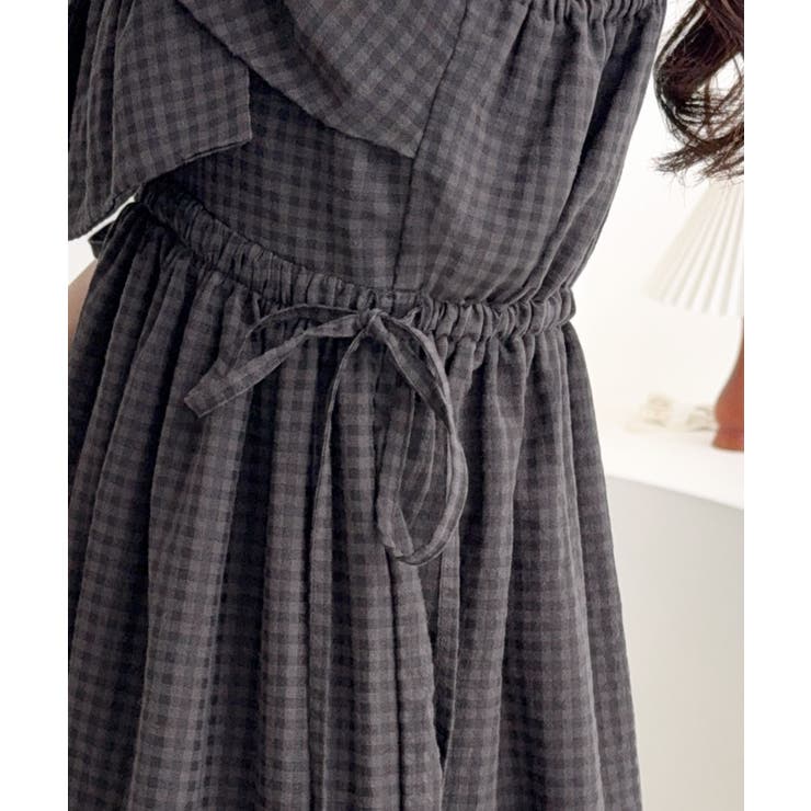 【mily bilet】春夏に映える♪ビッグリボンチェック柄ティアードワンピース… | Classical Elf  | 詳細画像25 