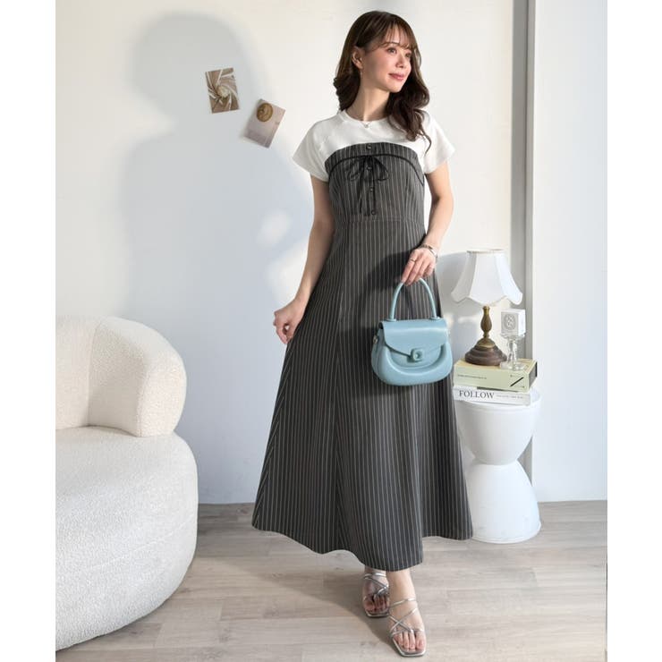 【mily bilet】こなれ感抜群の最旬レイヤード。Tシャツレイヤード風 スト… | Classical Elf  | 詳細画像9 