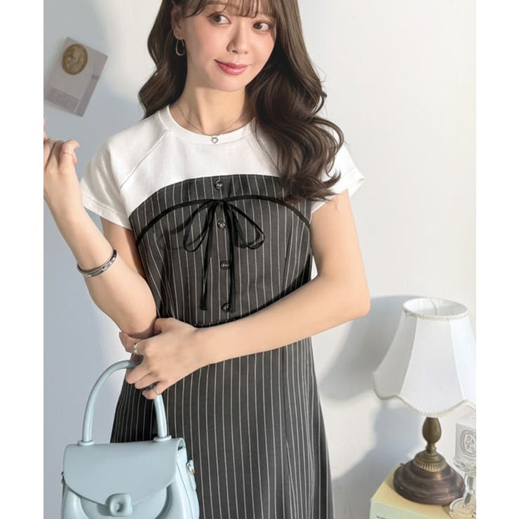 【mily bilet】こなれ感抜群の最旬レイヤード。Tシャツレイヤード風 スト… | Classical Elf  | 詳細画像10 