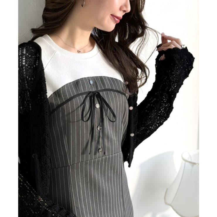 【mily bilet】こなれ感抜群の最旬レイヤード。Tシャツレイヤード風 スト… | Classical Elf  | 詳細画像14 