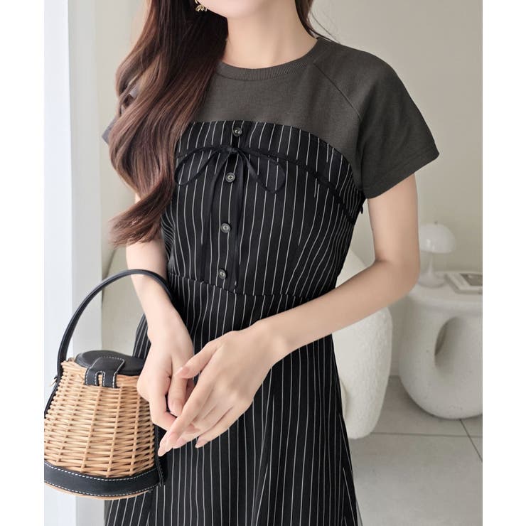 【mily bilet】こなれ感抜群の最旬レイヤード。Tシャツレイヤード風 スト… | Classical Elf  | 詳細画像15 