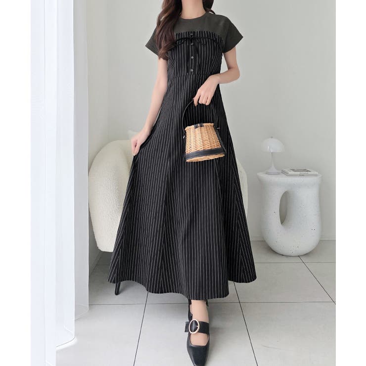 チャコールグレー | 【mily bilet】こなれ感抜群の最旬レイヤード。Tシャツレイヤード風 スト… | Classical Elf 