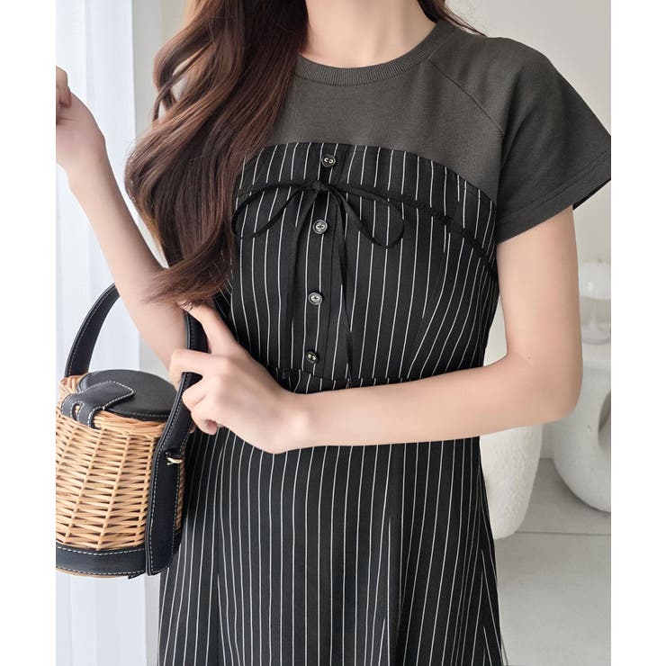 【mily bilet】こなれ感抜群の最旬レイヤード。Tシャツレイヤード風 スト… | Classical Elf  | 詳細画像18 