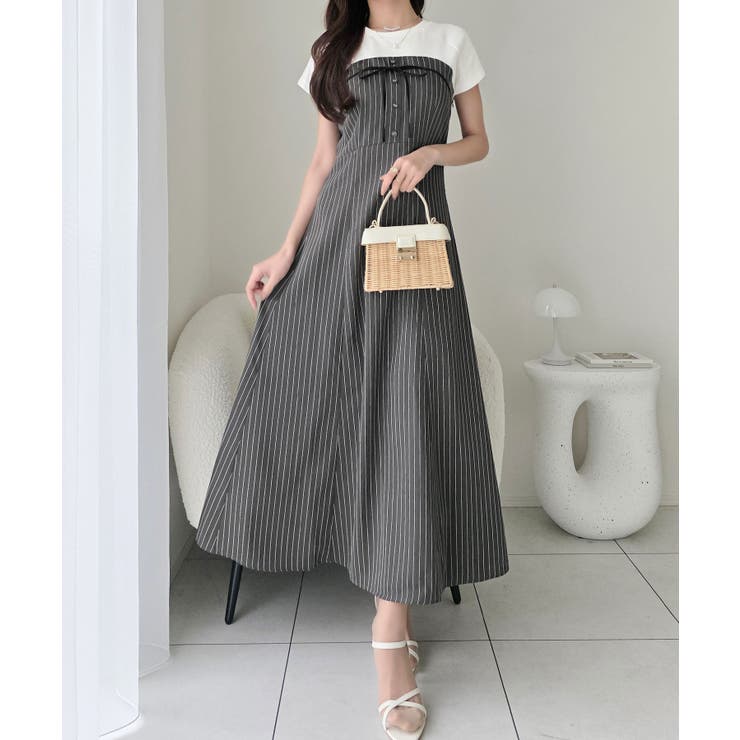 【mily bilet】こなれ感抜群の最旬レイヤード。Tシャツレイヤード風 スト… | Classical Elf  | 詳細画像2 