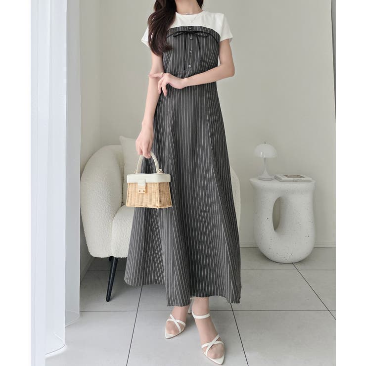 【mily bilet】こなれ感抜群の最旬レイヤード。Tシャツレイヤード風 スト… | Classical Elf  | 詳細画像4 