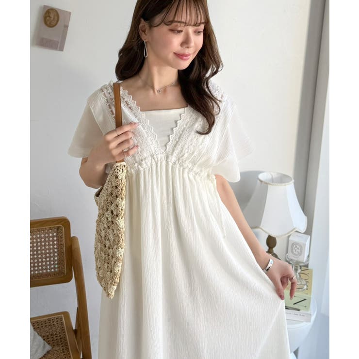 【mily bilet】甘さを抑えて上品に華やぐ。ナチュラルムードな レース使い… | Classical Elf  | 詳細画像7 