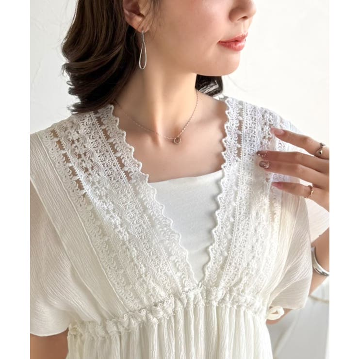 【mily bilet】甘さを抑えて上品に華やぐ。ナチュラルムードな レース使い… | Classical Elf  | 詳細画像23 