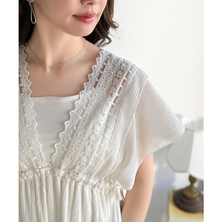 【mily bilet】甘さを抑えて上品に華やぐ。ナチュラルムードな レース使い… | Classical Elf  | 詳細画像25 