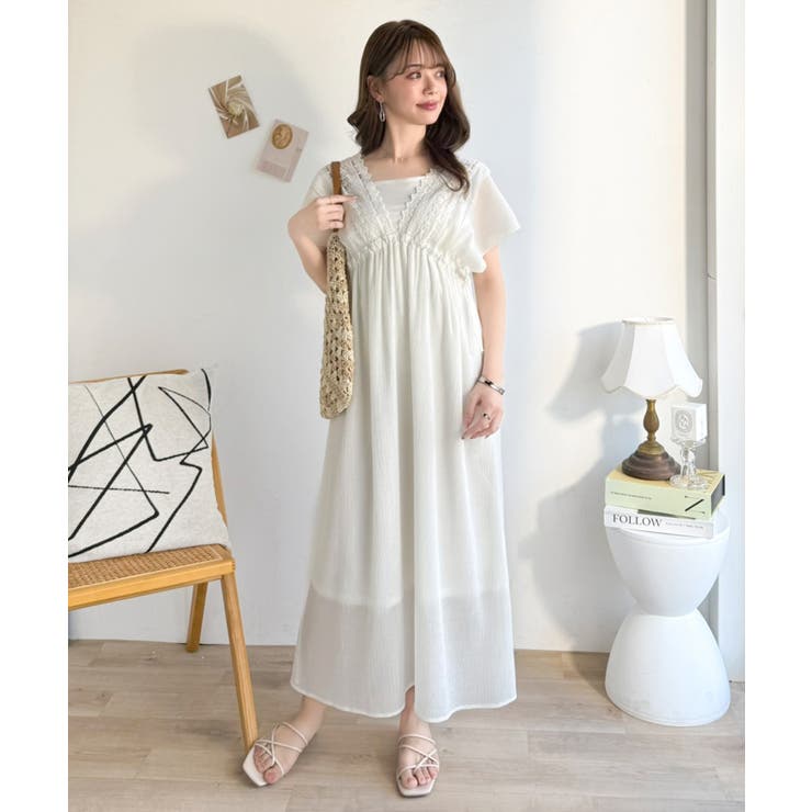 【mily bilet】甘さを抑えて上品に華やぐ。ナチュラルムードな レース使い… | Classical Elf  | 詳細画像2 