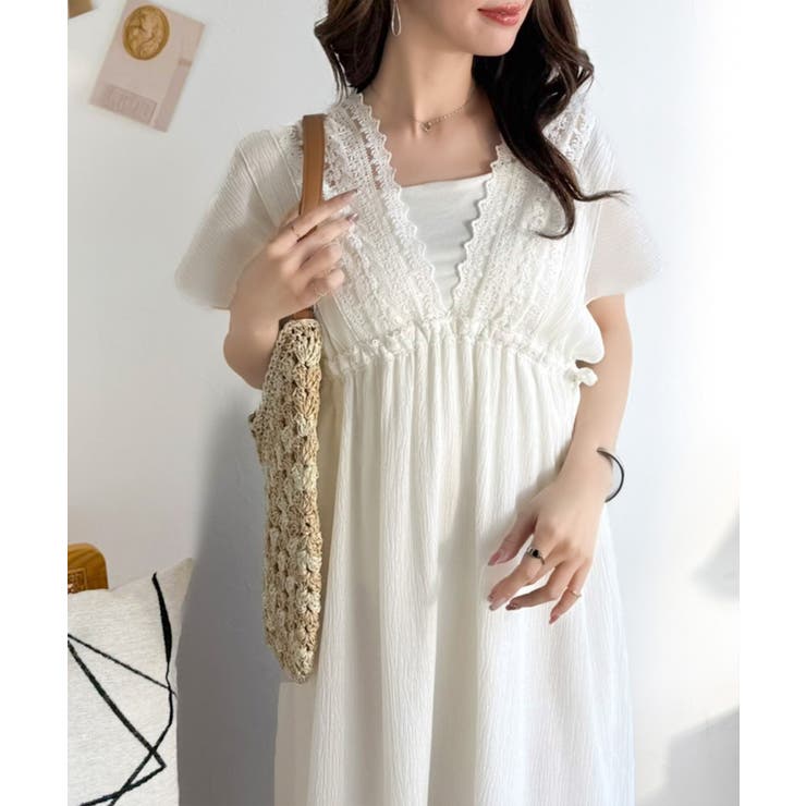 【mily bilet】甘さを抑えて上品に華やぐ。ナチュラルムードな レース使い… | Classical Elf  | 詳細画像3 