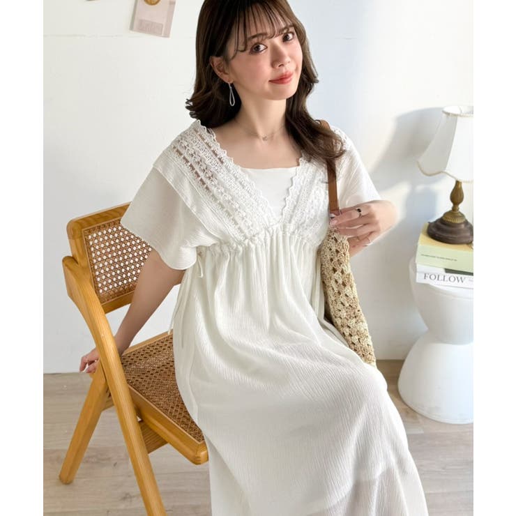 【mily bilet】甘さを抑えて上品に華やぐ。ナチュラルムードな レース使い… | Classical Elf  | 詳細画像5 