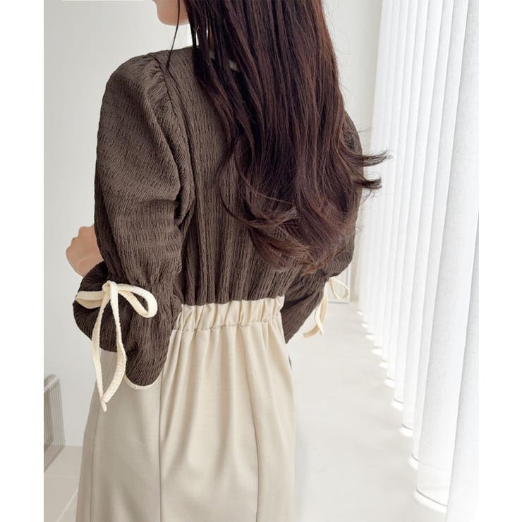 【mily bilet】さりげないスリットにきゅん♪袖リボン付き配色パイピング異… | Classical Elf  | 詳細画像22 