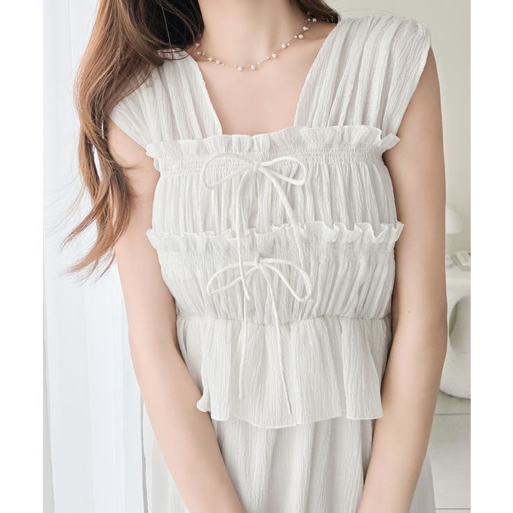 【mily bilet】一枚で主役級！大人フェミニンなシャーリングフリルティアー… | Classical Elf  | 詳細画像3 