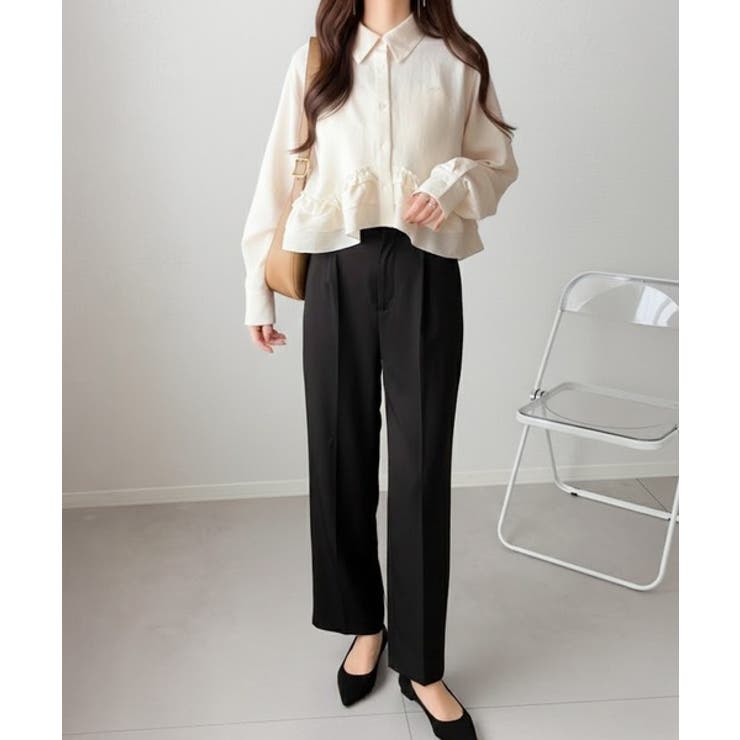 【mily bilet】甘さはやさしく、印象は品よく。旬顔を叶える裾フリルブラウ… | Classical Elf  | 詳細画像7 