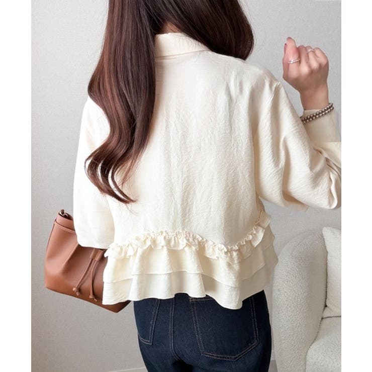 【mily bilet】甘さはやさしく、印象は品よく。旬顔を叶える裾フリルブラウ… | Classical Elf  | 詳細画像8 