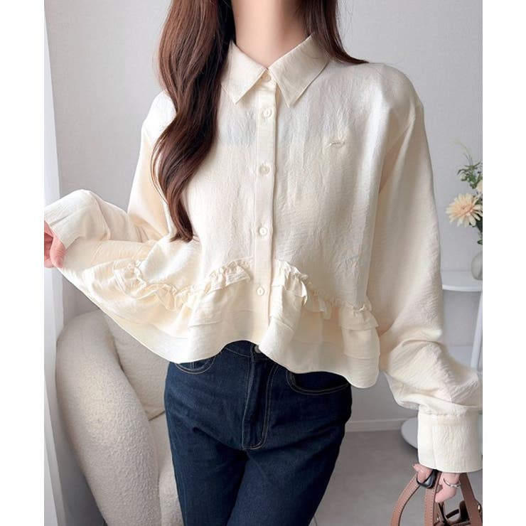 【mily bilet】甘さはやさしく、印象は品よく。旬顔を叶える裾フリルブラウ… | Classical Elf  | 詳細画像1 