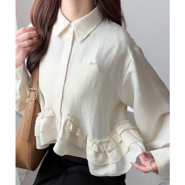 【mily bilet】甘さはやさしく、印象は品よく。旬顔を叶える裾フリルブラウ… | Classical Elf  | 詳細画像3 