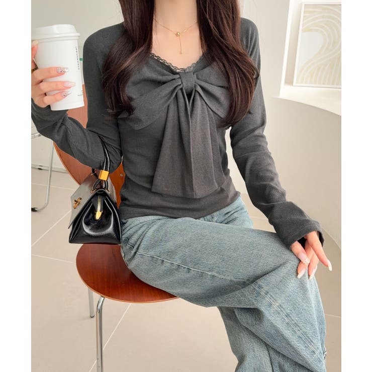 【mily bilet】一枚でときめく、主役級ビッグリボン×繊細レースで大人ガー… | Classical Elf  | 詳細画像10 