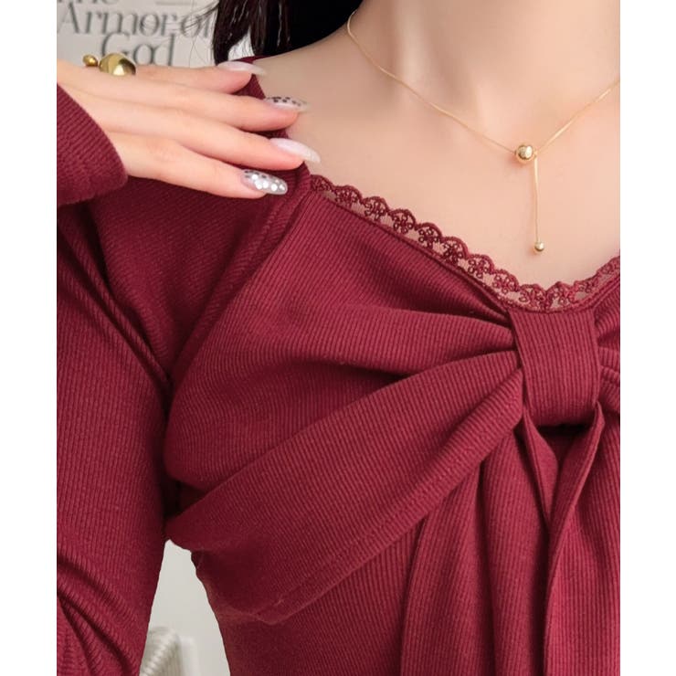 【mily bilet】一枚でときめく、主役級ビッグリボン×繊細レースで大人ガー… | Classical Elf  | 詳細画像24 