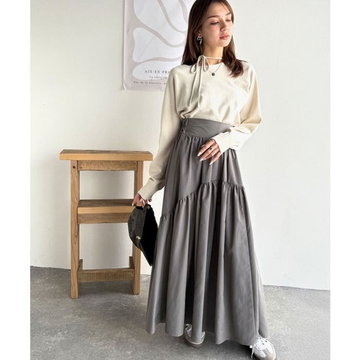 【mily bilet】レディライクなあざとニット。オフショル2WAYリボン紐付… | Classical Elf  | 詳細画像10 