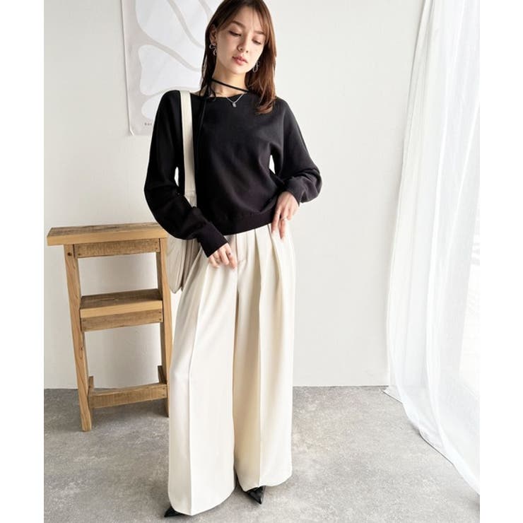 【mily bilet】レディライクなあざとニット。オフショル2WAYリボン紐付… | Classical Elf  | 詳細画像19 