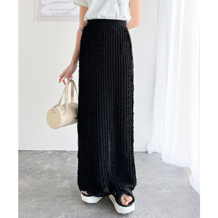 【mily bilet】華やかで魅力的。プチフリルIラインスカート(ロング丈） | Classical Elf  | 詳細画像10 