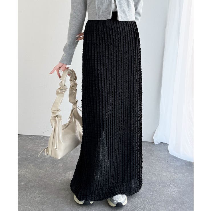 【mily bilet】華やかで魅力的。プチフリルIラインスカート(ロング丈） | Classical Elf  | 詳細画像11 