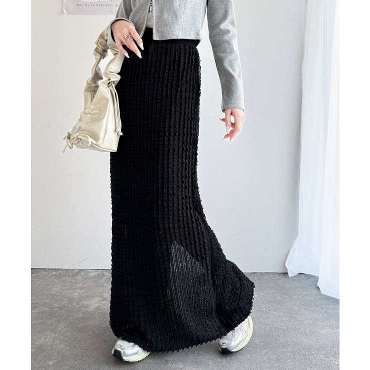 【mily bilet】華やかで魅力的。プチフリルIラインスカート(ロング丈） | Classical Elf  | 詳細画像12 