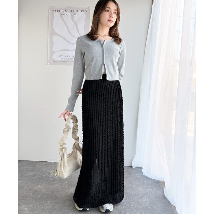 【mily bilet】華やかで魅力的。プチフリルIラインスカート(ロング丈） | Classical Elf  | 詳細画像17 