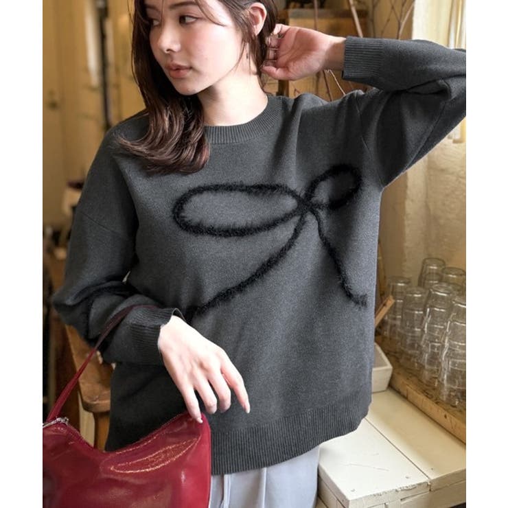 【mily bilet】ゆるっと可愛げ、ふわっと存在感。リボンフェザーコード刺繍… | Classical Elf  | 詳細画像8 