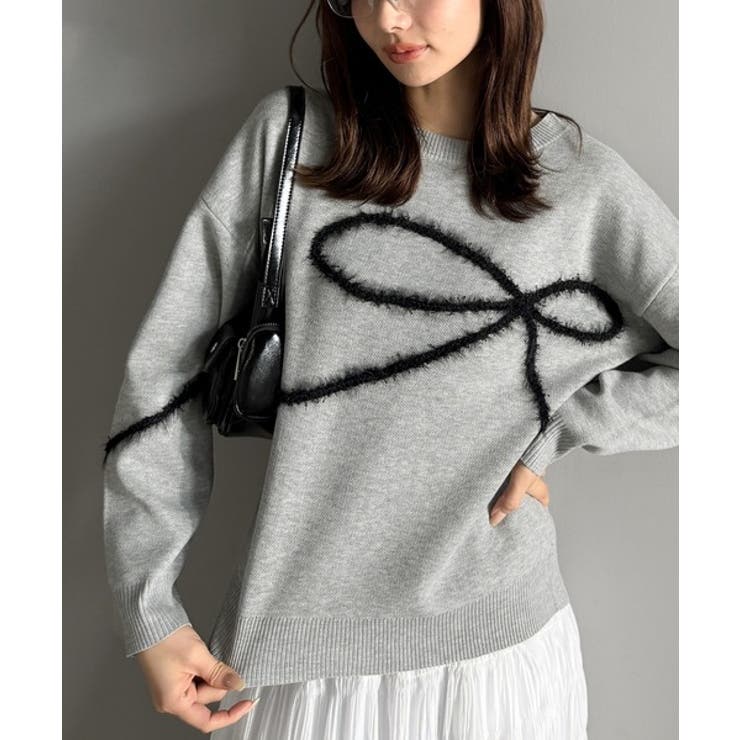 【mily bilet】ゆるっと可愛げ、ふわっと存在感。リボンフェザーコード刺繍… | Classical Elf  | 詳細画像12 