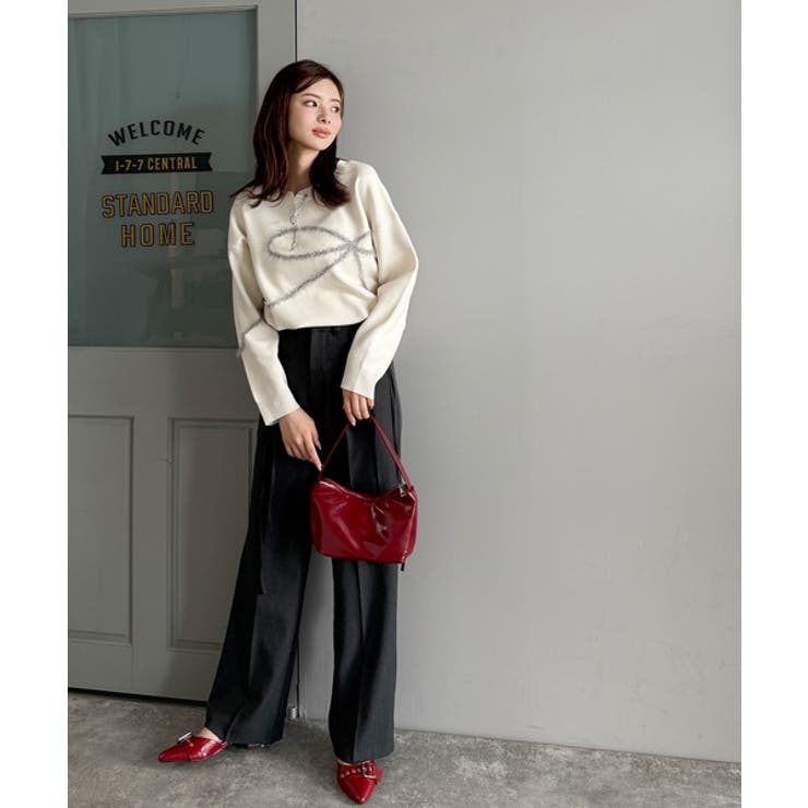 【mily bilet】ゆるっと可愛げ、ふわっと存在感。リボンフェザーコード刺繍… | Classical Elf  | 詳細画像24 