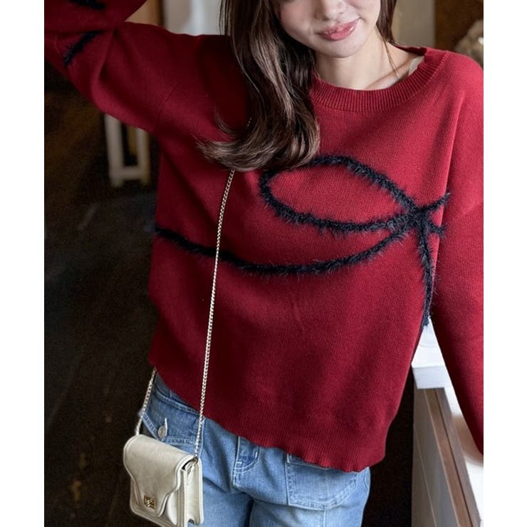 【mily bilet】ゆるっと可愛げ、ふわっと存在感。リボンフェザーコード刺繍… | Classical Elf  | 詳細画像29 