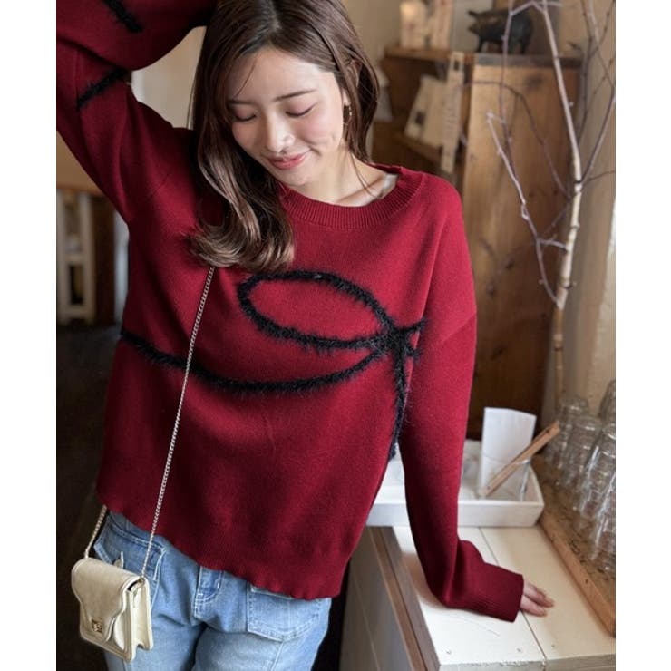 【mily bilet】ゆるっと可愛げ、ふわっと存在感。リボンフェザーコード刺繍… | Classical Elf  | 詳細画像31 