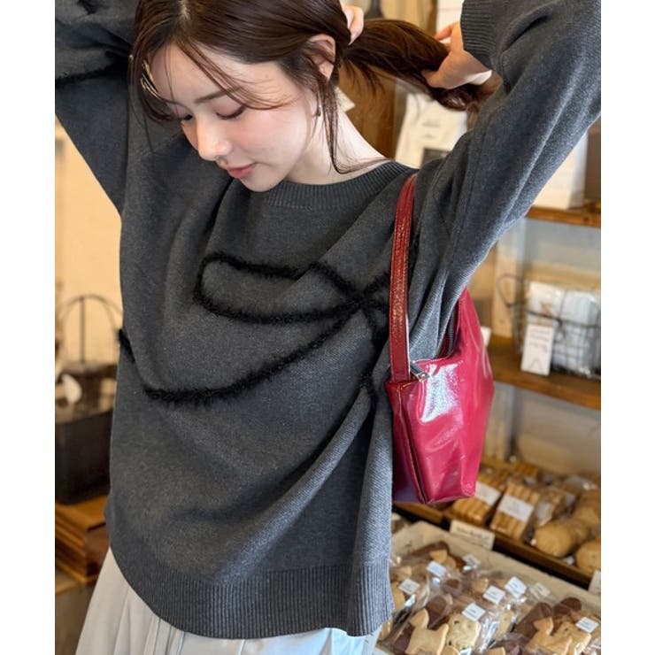 【mily bilet】ゆるっと可愛げ、ふわっと存在感。リボンフェザーコード刺繍… | Classical Elf  | 詳細画像2 