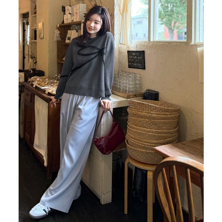 【mily bilet】ゆるっと可愛げ、ふわっと存在感。リボンフェザーコード刺繍… | Classical Elf  | 詳細画像4 