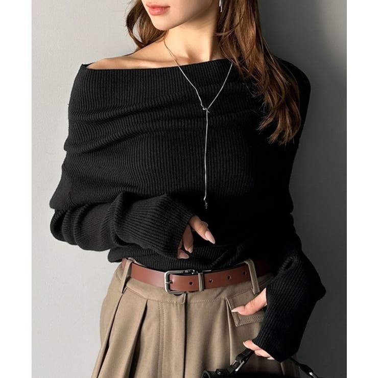 【mily bilet】立体的なシルエットが叶えるデコルテ魅せ♪指穴ドレープ使い… | Classical Elf  | 詳細画像11 