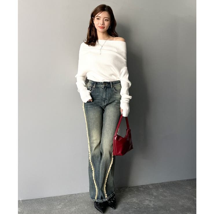 【mily bilet】立体的なシルエットが叶えるデコルテ魅せ♪指穴ドレープ使い… | Classical Elf  | 詳細画像2 