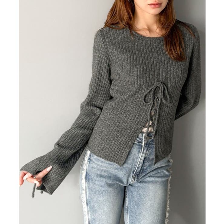 【mily bilet】レースアップデザインニットプルオーバー | Classical Elf  | 詳細画像10 