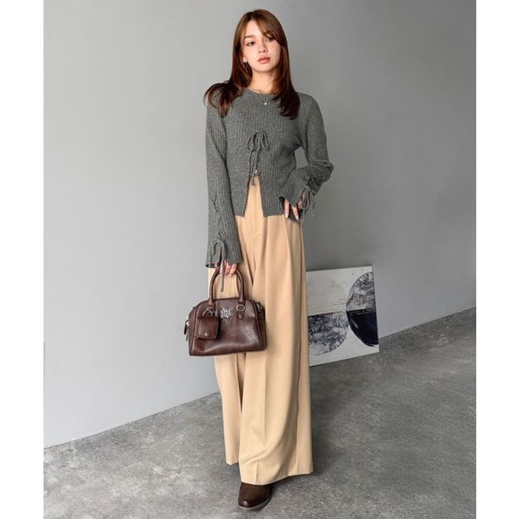 【mily bilet】レースアップデザインニットプルオーバー | Classical Elf  | 詳細画像16 