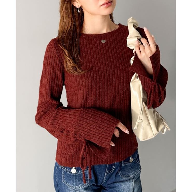 【mily bilet】レースアップデザインニットプルオーバー | Classical Elf  | 詳細画像19 