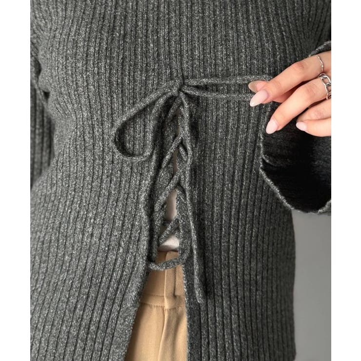 【mily bilet】レースアップデザインニットプルオーバー | Classical Elf  | 詳細画像25 