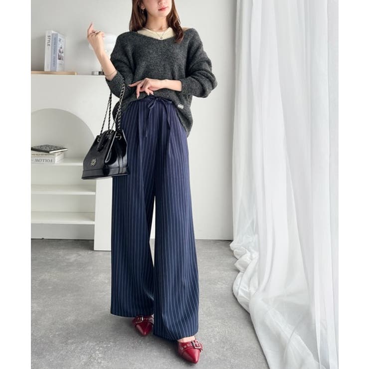 【mily bilet】洗練されたレイヤードスタイル！プレート使い異素材ニットレ… | Classical Elf  | 詳細画像13 