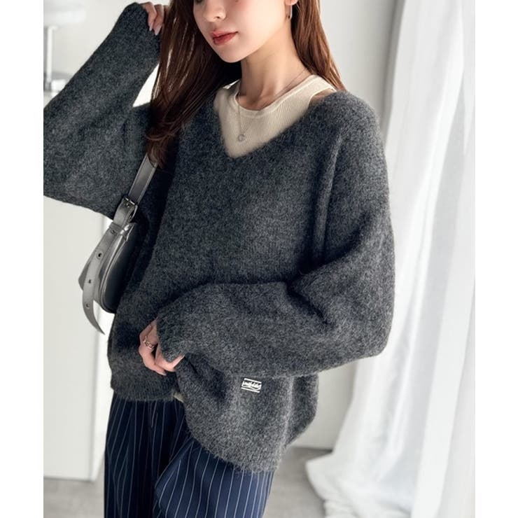 【mily bilet】洗練されたレイヤードスタイル！プレート使い異素材ニットレ… | Classical Elf  | 詳細画像14 