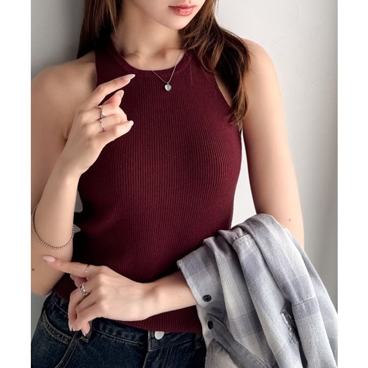 【mily bilet】洗練されたレイヤードスタイル！プレート使い異素材ニットレ… | Classical Elf  | 詳細画像23 