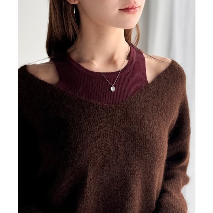 【mily bilet】洗練されたレイヤードスタイル！プレート使い異素材ニットレ… | Classical Elf  | 詳細画像28 