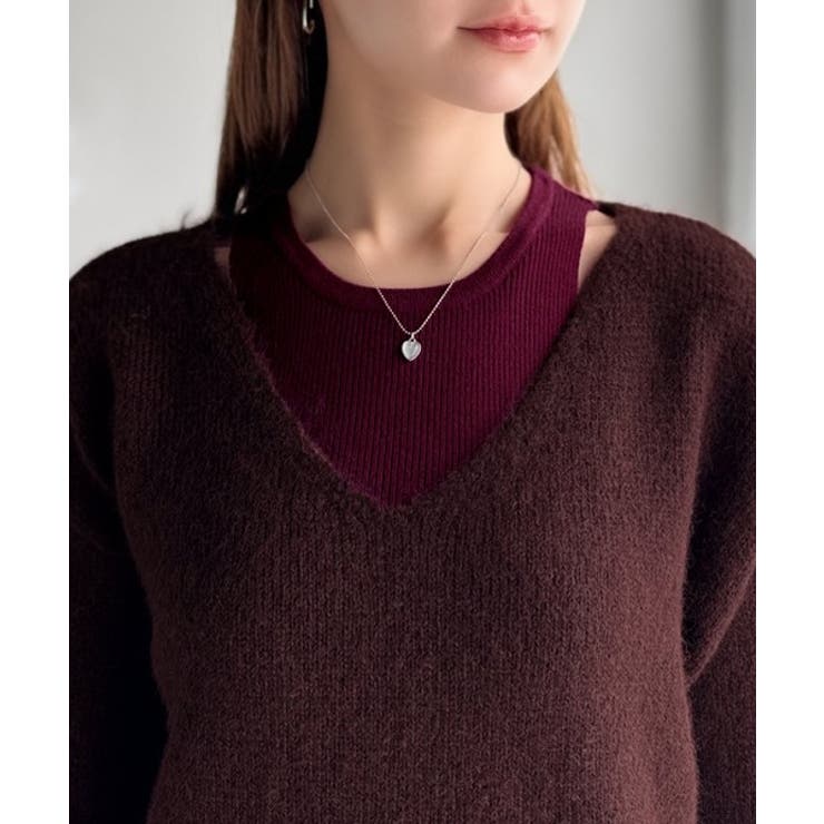 【mily bilet】洗練されたレイヤードスタイル！プレート使い異素材ニットレ… | Classical Elf  | 詳細画像29 