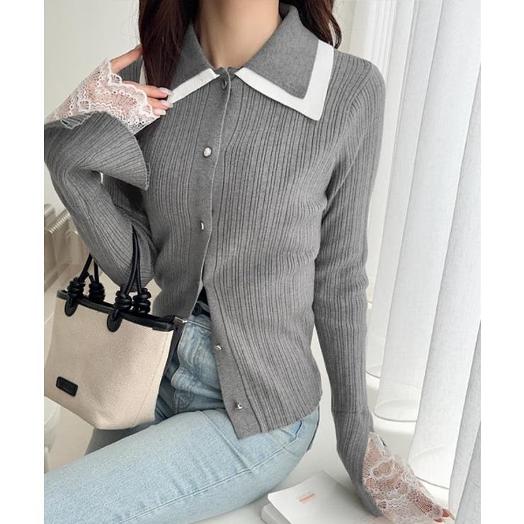 【mily bilet】ダブル襟ニットプルオーバー | Classical Elf  | 詳細画像9 