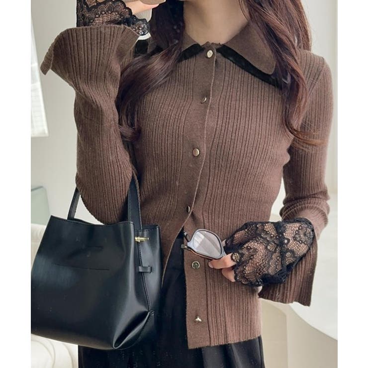 【mily bilet】ダブル襟ニットプルオーバー | Classical Elf  | 詳細画像21 